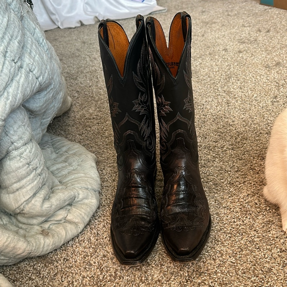 Lucchese caiman inlay boots